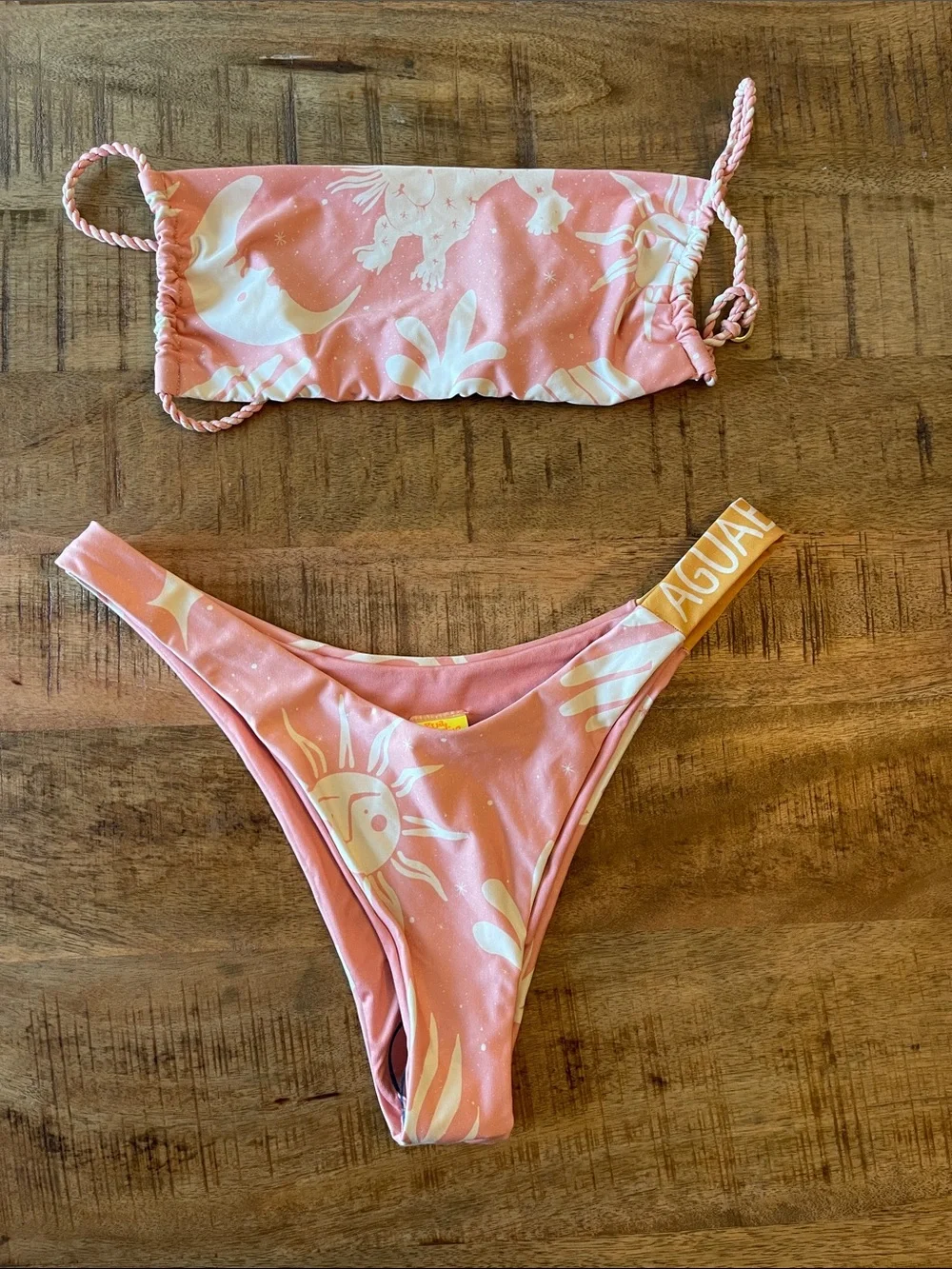 Agua Bendita Maniera Bikini Set Avy Bottoms Lina Top Medium Celestial